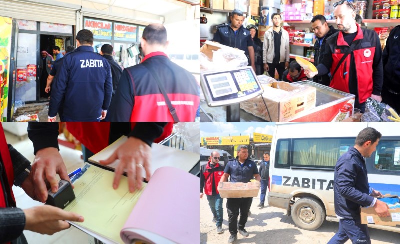 HARRAN'DA ZABITA EKİPLERİ DENETİMLERİNİ SÜRDÜRÜYOR